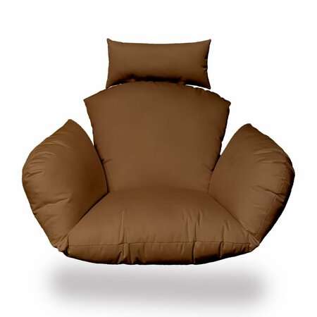 GFANCY FIXTURES 36 x 40 x 7 in. Primo Indoor Outdoor Replacement Cushion for Egg Chair, Mocha GF3684165